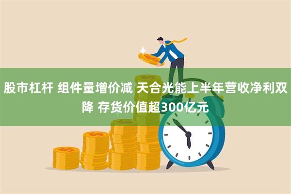 股市杠杆 组件量增价减 天合光能上半年营收净利双降 存货价值超300亿元